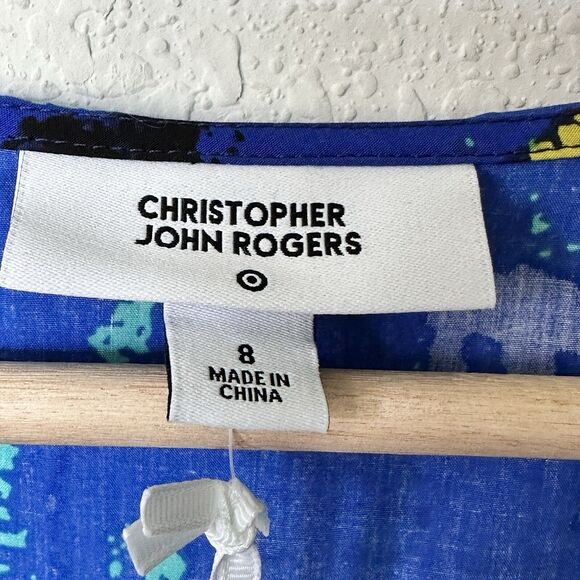 NWT Christopher John Rogers for Target 8  Floral Puff Sleeve babydoll Dress - Picture 3 of 12